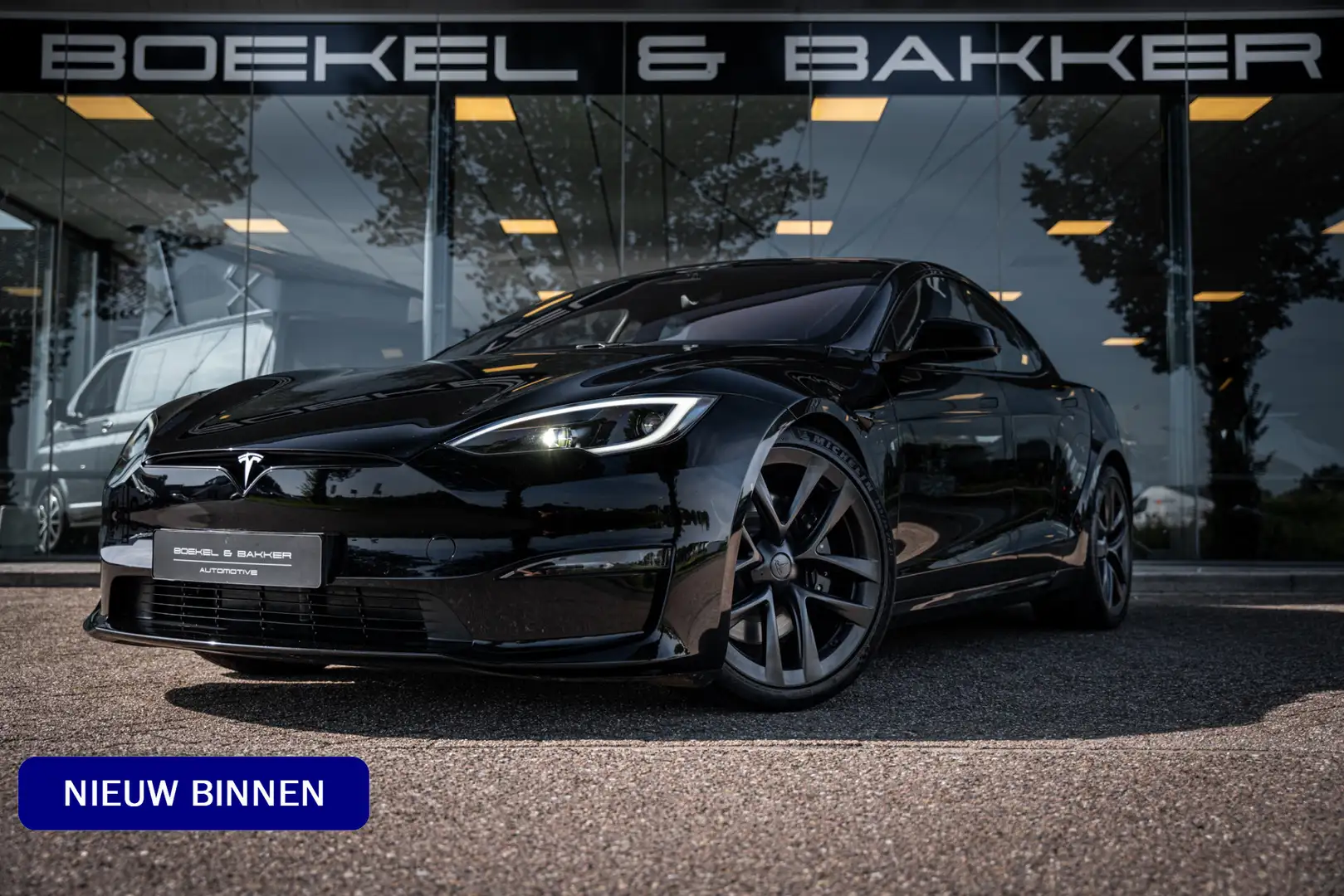 Tesla Model S Long Range AWD**21" Arachnid**NAP** Prijs Inclusie Noir - 1