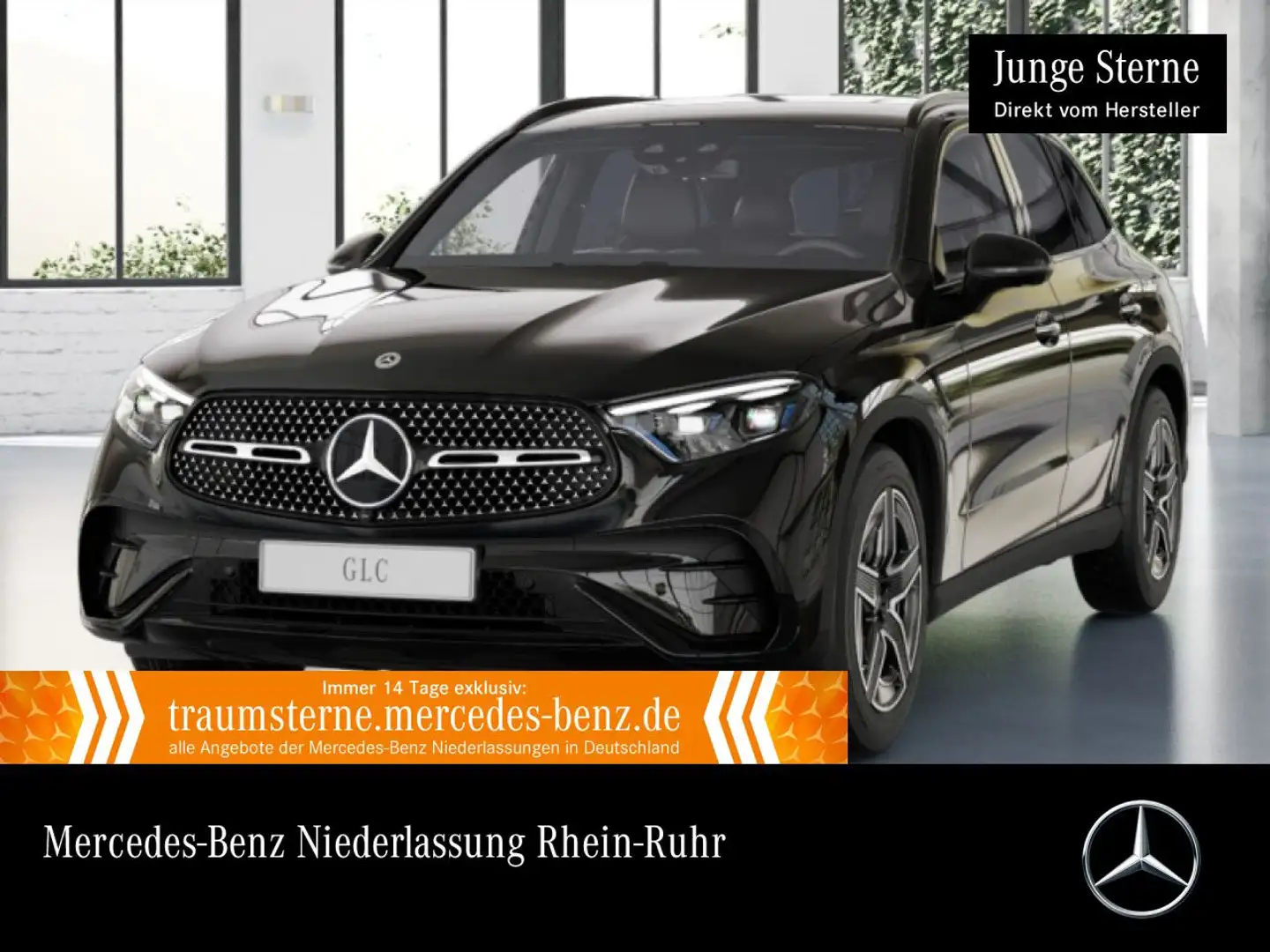 Mercedes-Benz GLC 220 d 4M AMG+NIGHT+360+AHK+STHZG+KEYLESS+9G Negro - 1