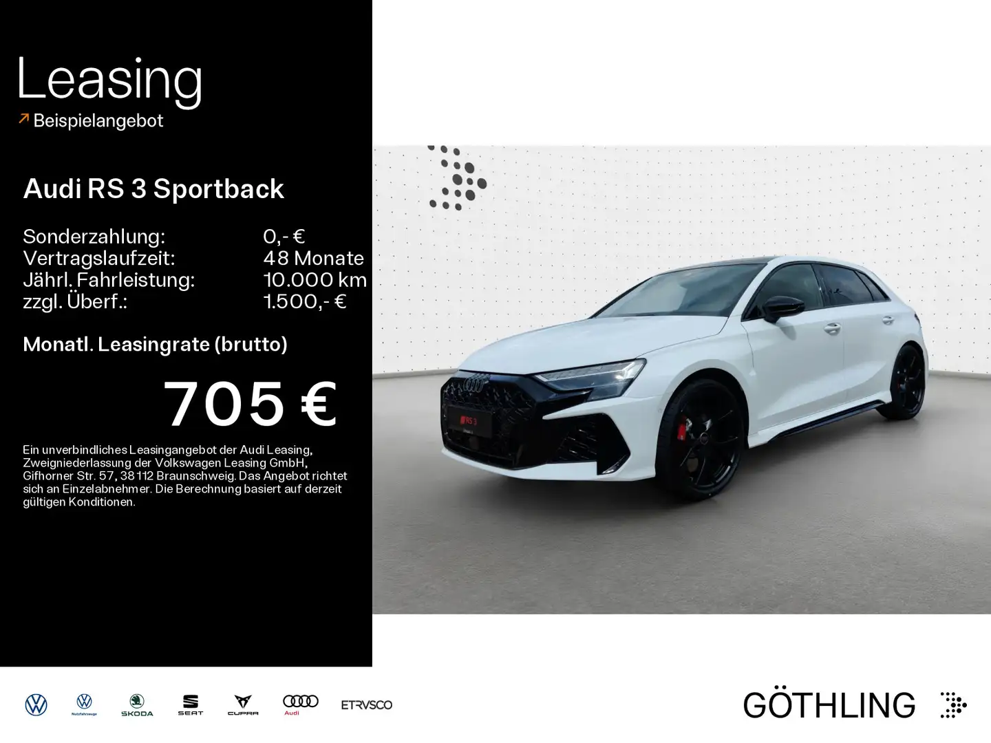 Audi RS3 400 PS S tr onic*Matrix*Pano*Kame Blanc - 1