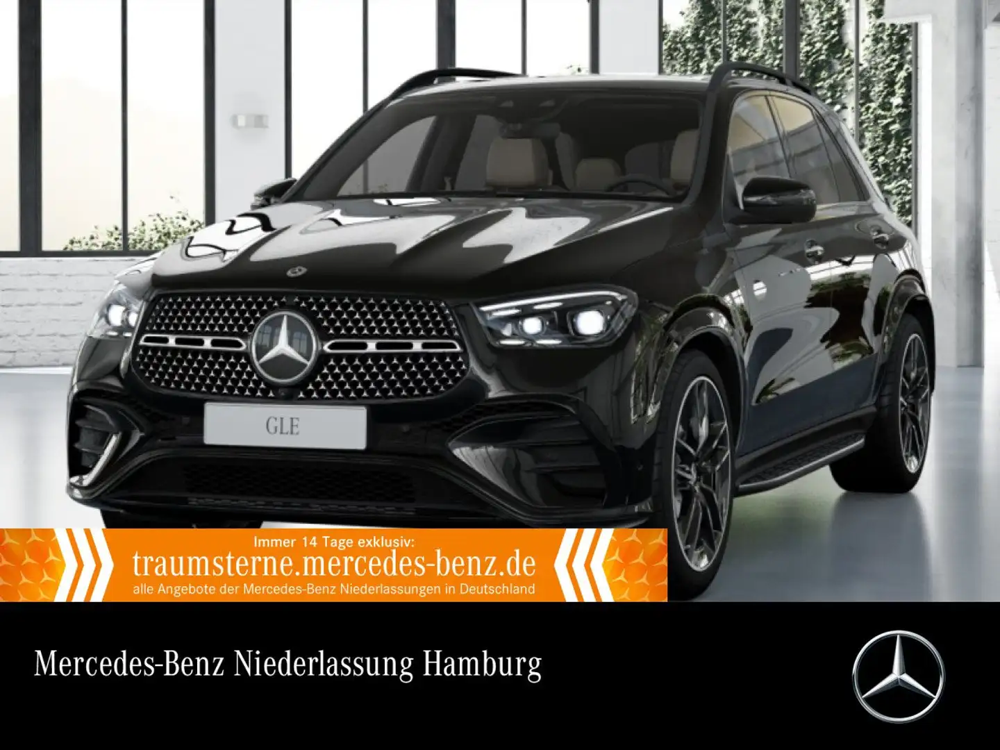 Mercedes-Benz GLE 450 d 4M AMG+NIGHT+PANO+360+AHK+MULTIBEAM+HUD Schwarz - 1