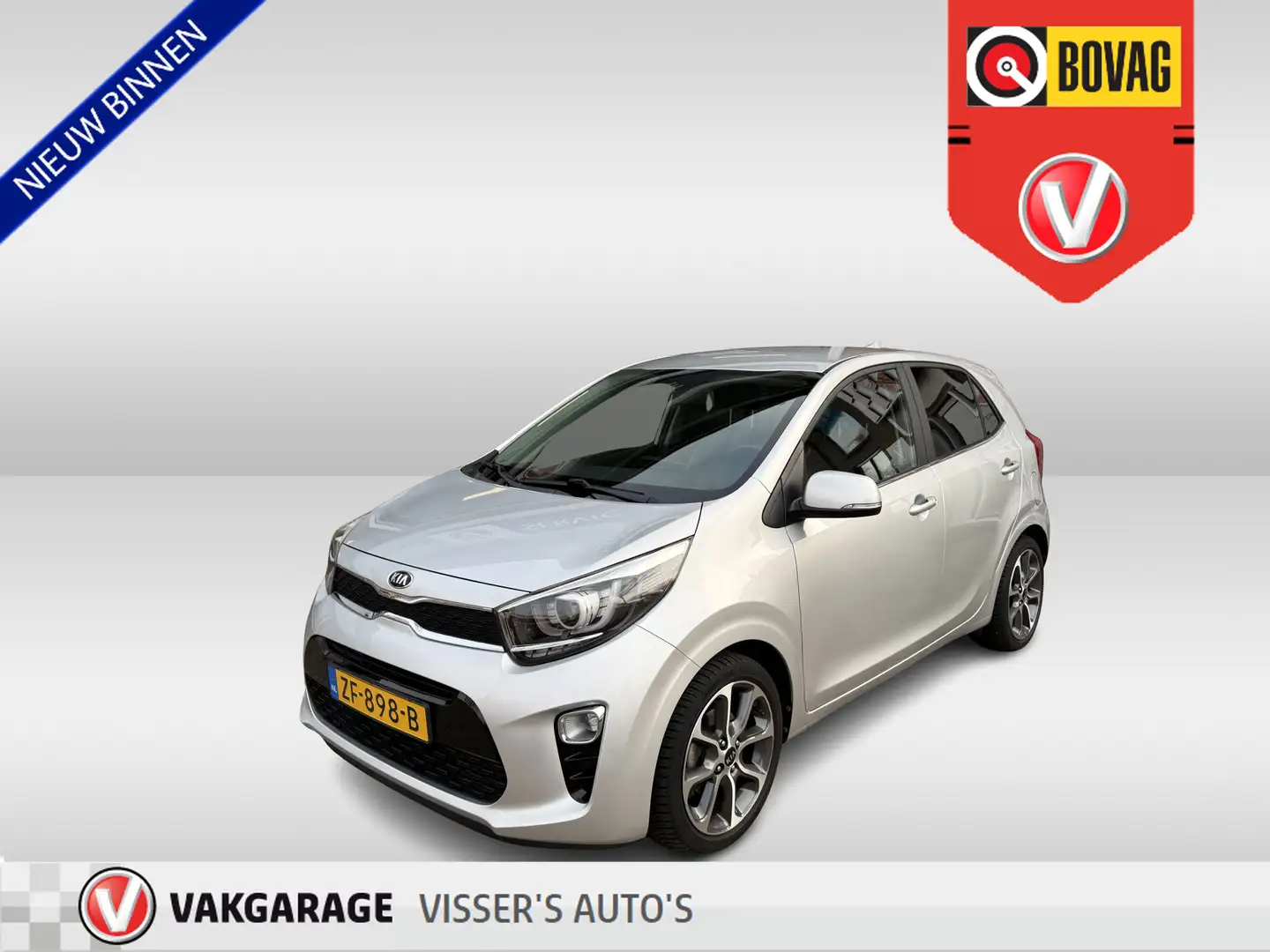 Kia Picanto 1.0 CVVT Design Edition | leder bekleding | lichtm Grijs - 1