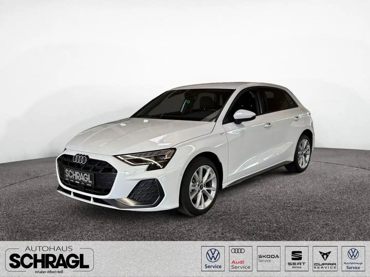 Audi A3 Sportback 35 TFSI S-LINE FACELIFT+APP+KAMERA Weiß - 1