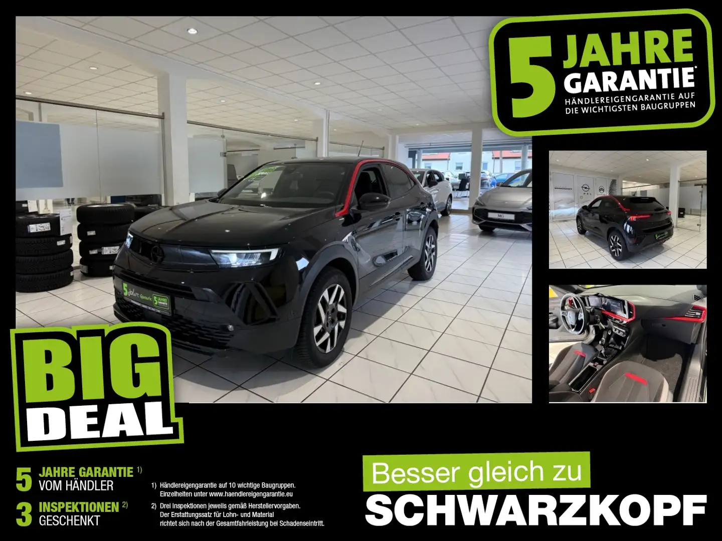 Opel Mokka 1.2T LED+Sitzheizung,DAB,USB,Parkpilot Schwarz - 1