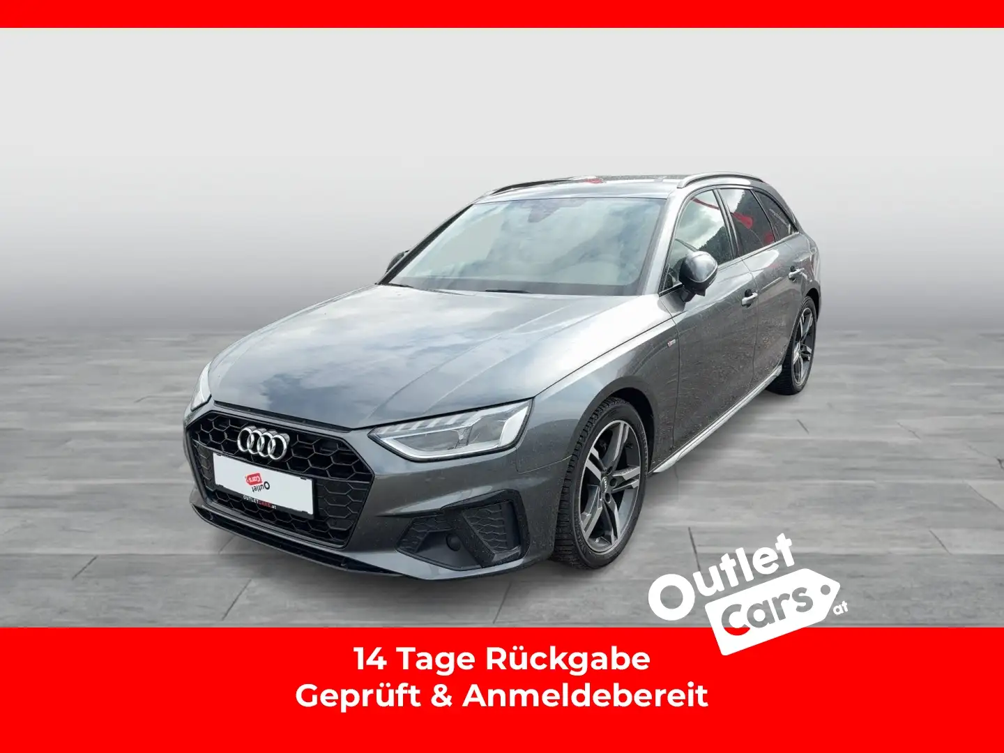 Audi A4 Avant 35 TDI S line S-Line+Leder+Navi+Sportp. Grijs - 1