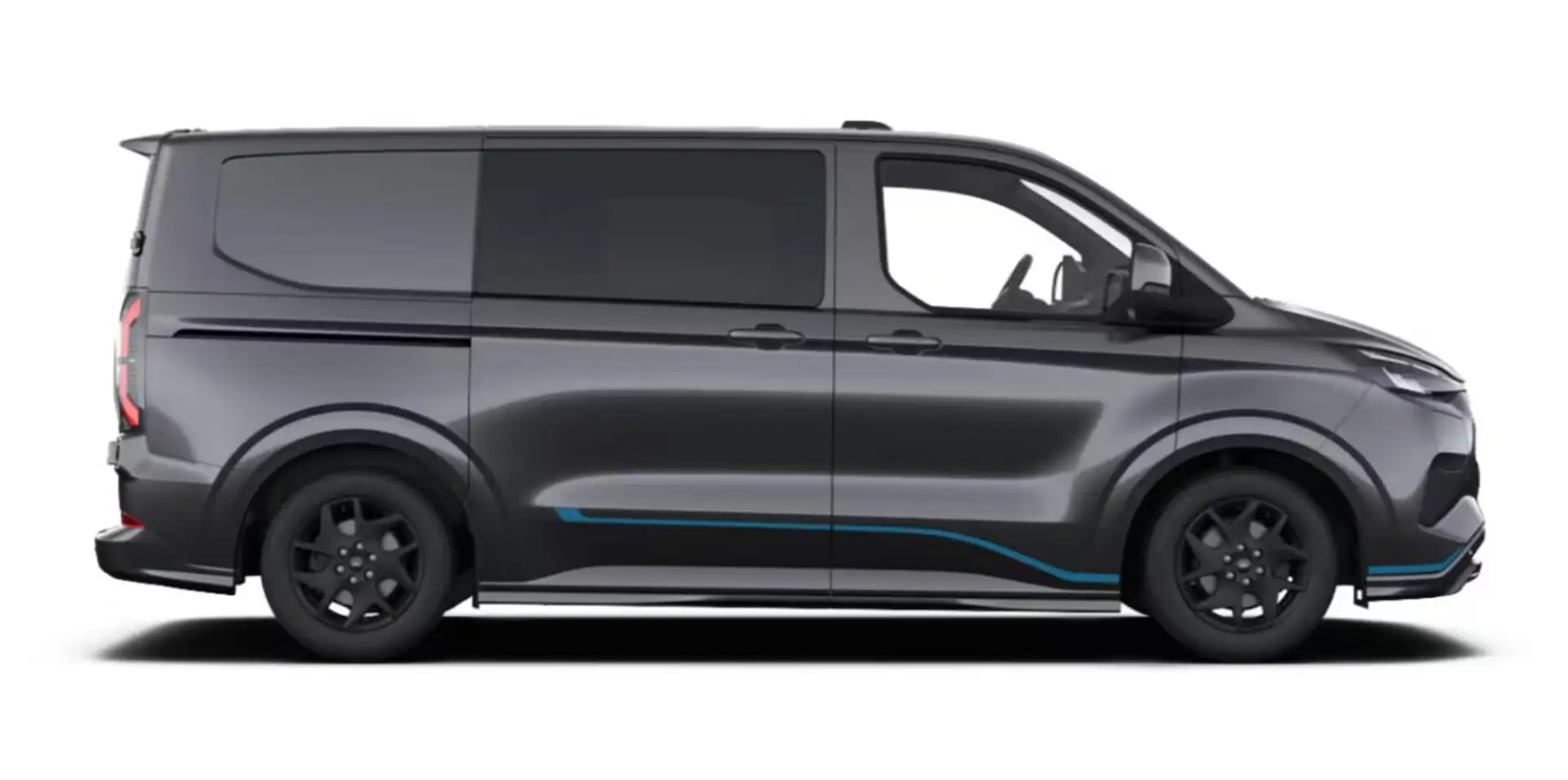 Ford E-Transit Custom Sport DCiV 71kWh L1 AHK LED SHZ 160 kW (... Grau - 2