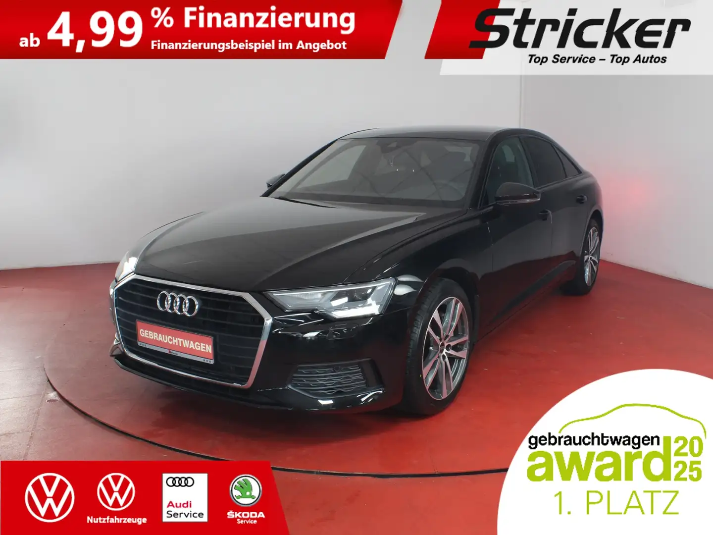 Audi A6 45 2.0TFSI 368,-ohne Anzahlung Kamera Sitzheizung Schwarz - 1