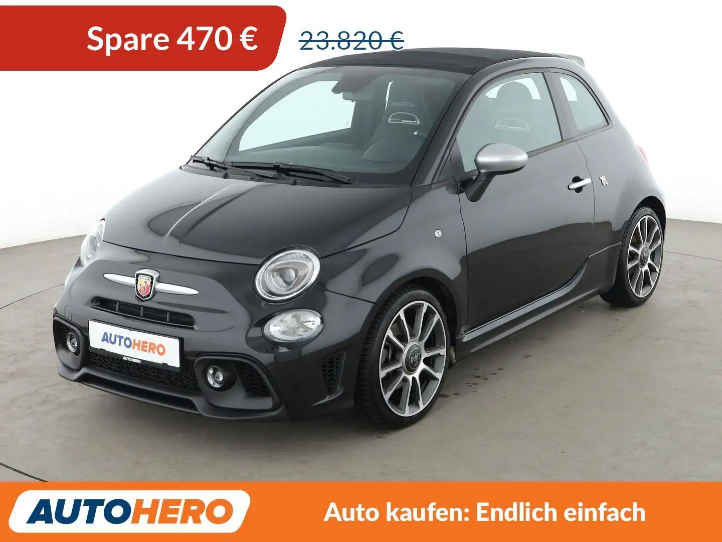 Abarth 595C 1.4 Turbo*NAVI*PDC*ALU*DAB*TOUCH*KLIMA* Schwarz - 1