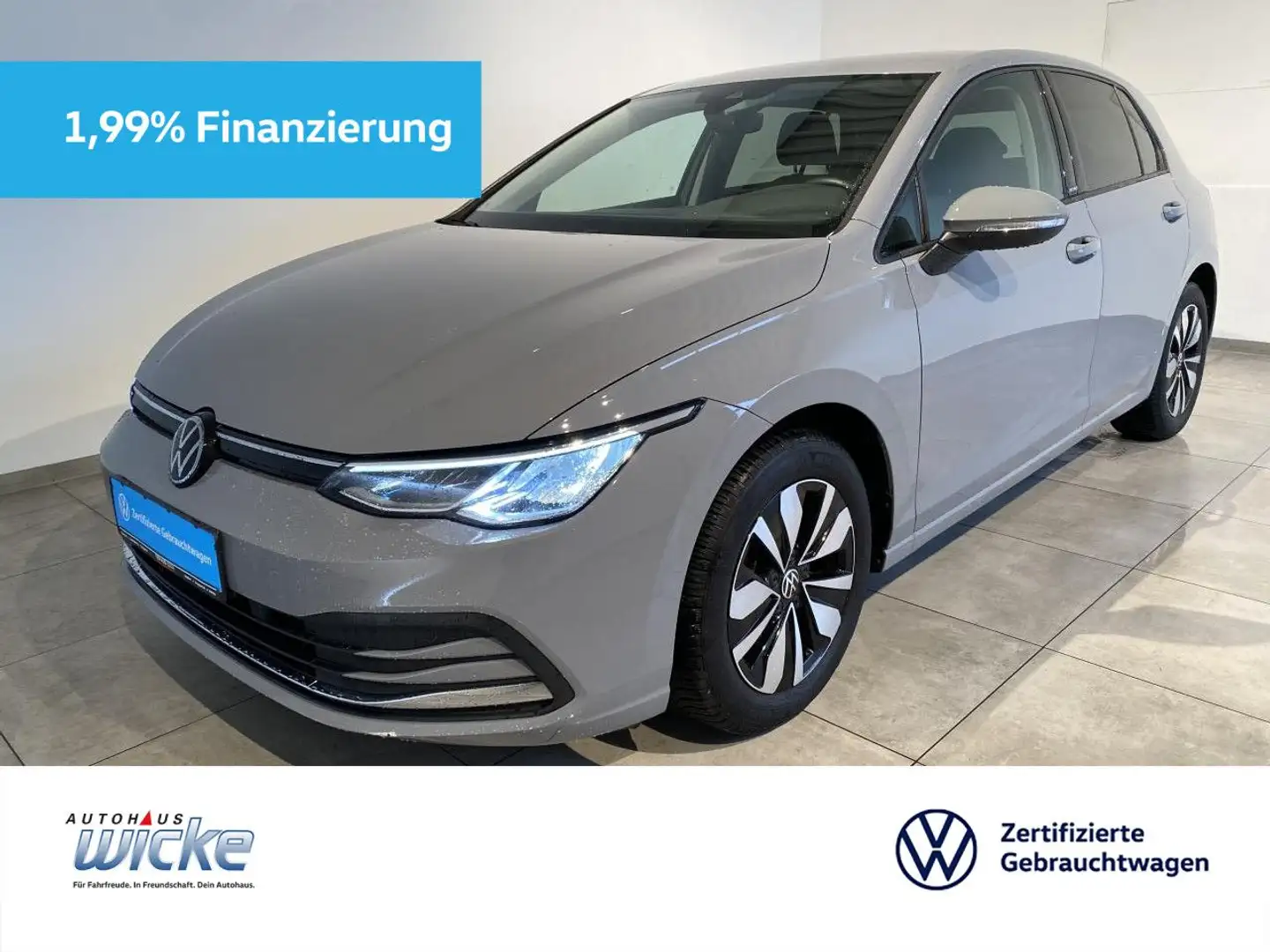 Volkswagen Golf VIII 1.5 TSI Move NAVI KLIMA PDC LED SITZHEIZ Šedá - 1