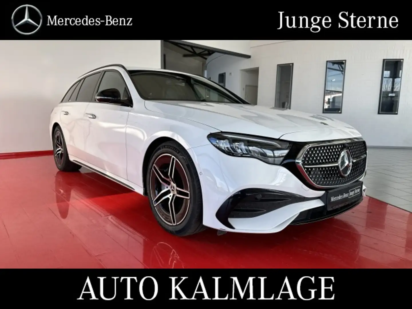 Mercedes-Benz E 220 E 220 d T AMG AHK+DISTRONIC+LENKRADHZG+NIGHT-P. Weiß - 1