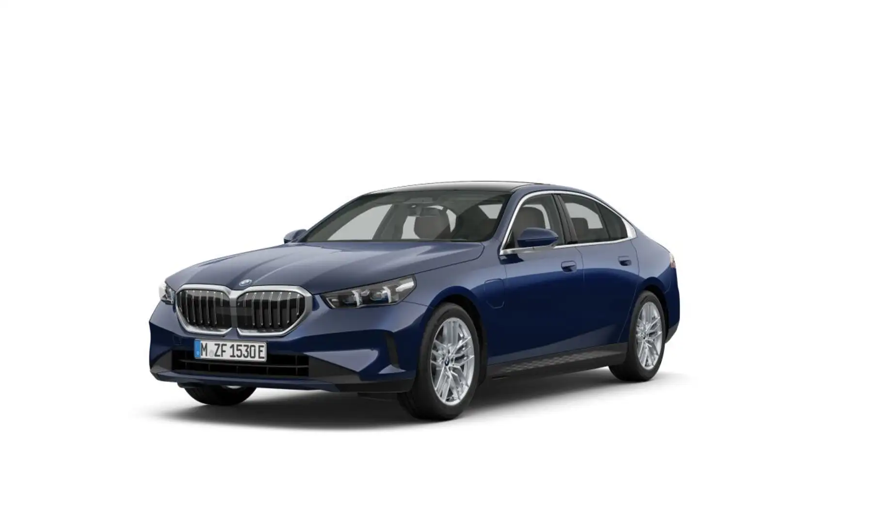 BMW 530 5-serie 530e Bleu - 1