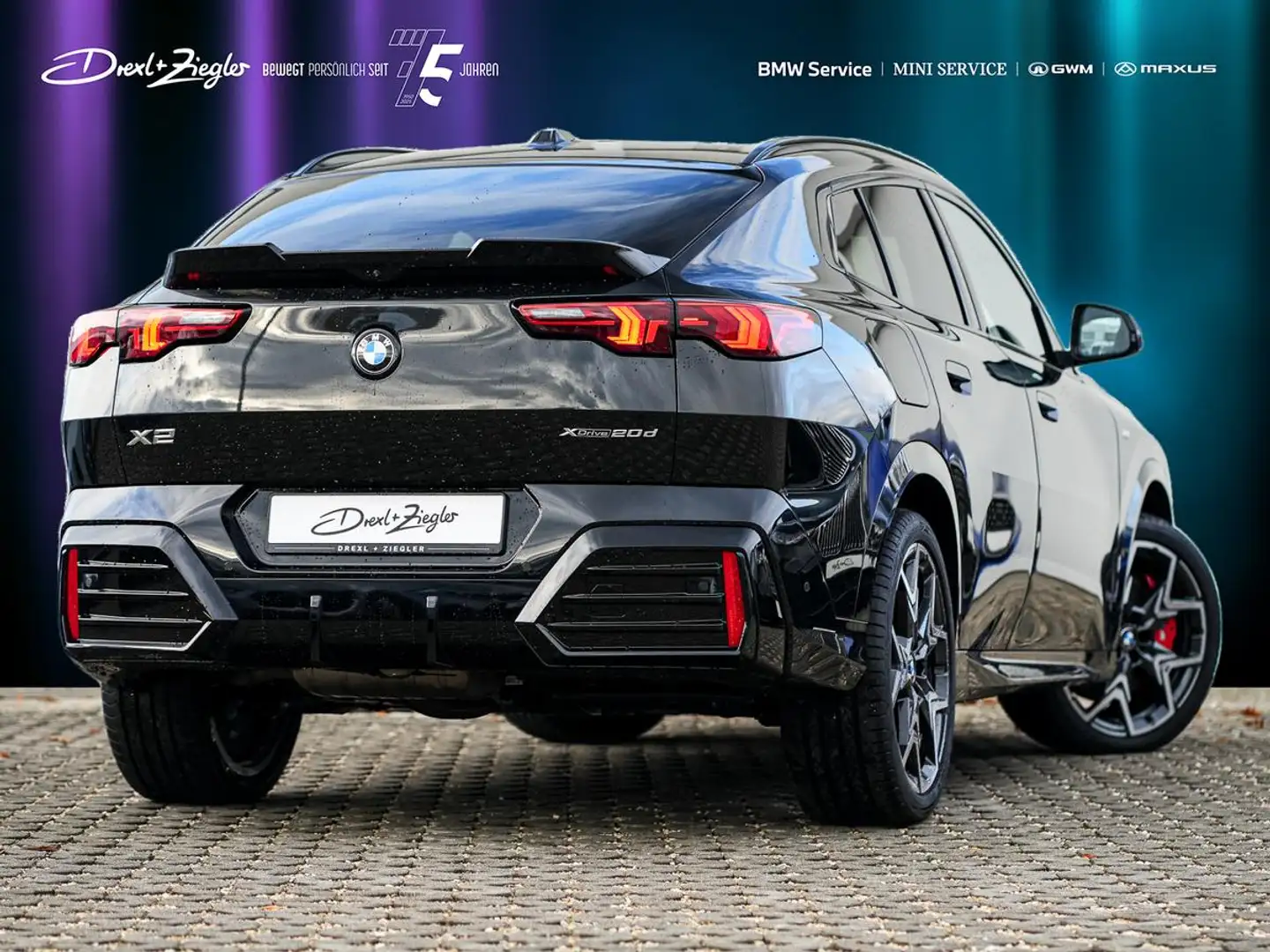 BMW X2 xDrive20d M-SportPRO AHK PANO ACC HuD KoZg 360° Schwarz - 2