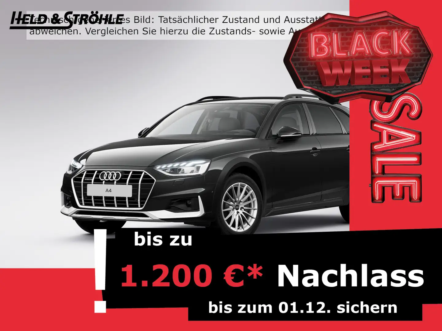 Audi A4 allroad A4 allroad 40 TDI qu AHK-VORB. HuD LED NAVI STHZ Zwart - 1