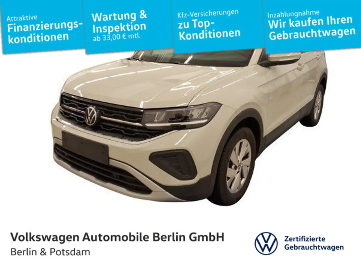 Volkswagen T-Cross 1.0TSI Life LED App-Connect 3J-Garantie Grau - 1