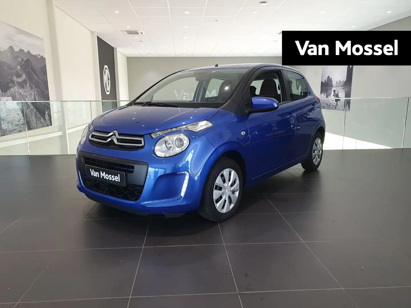 Citroen C1 1.0 VTi Feel | Airco | Bluetooth | Lederen stuurwi Blauw - 1