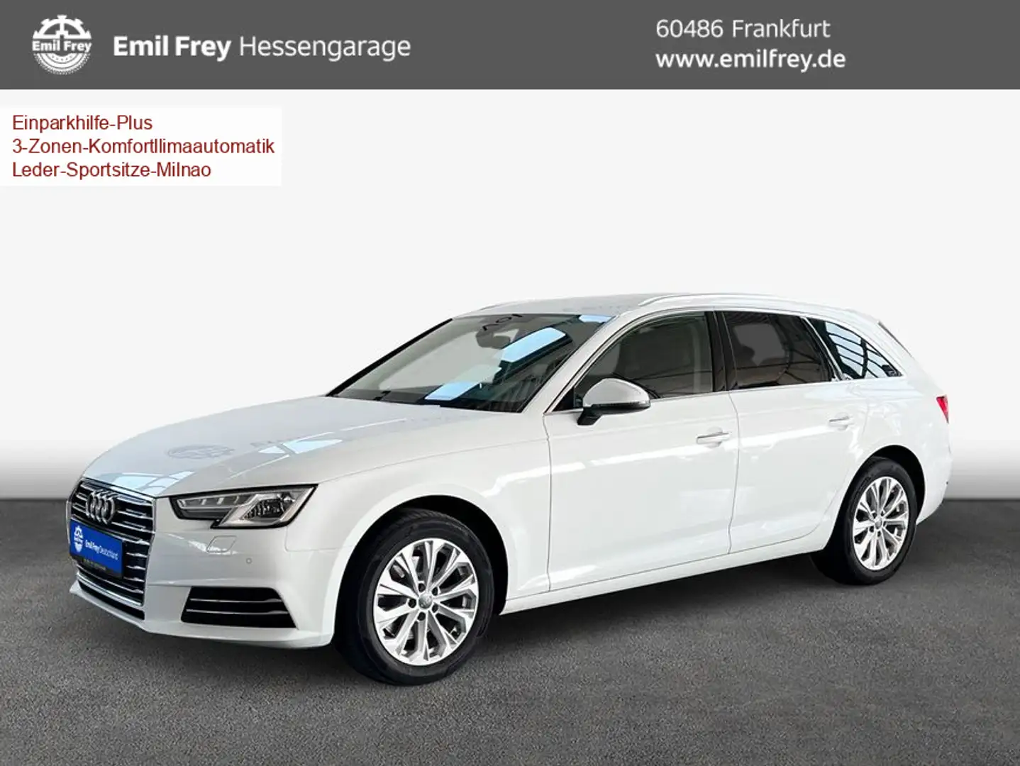Audi A4 Avant 2.0 TDI S Tronic Design Leder Sitzbelüftu Weiß - 1