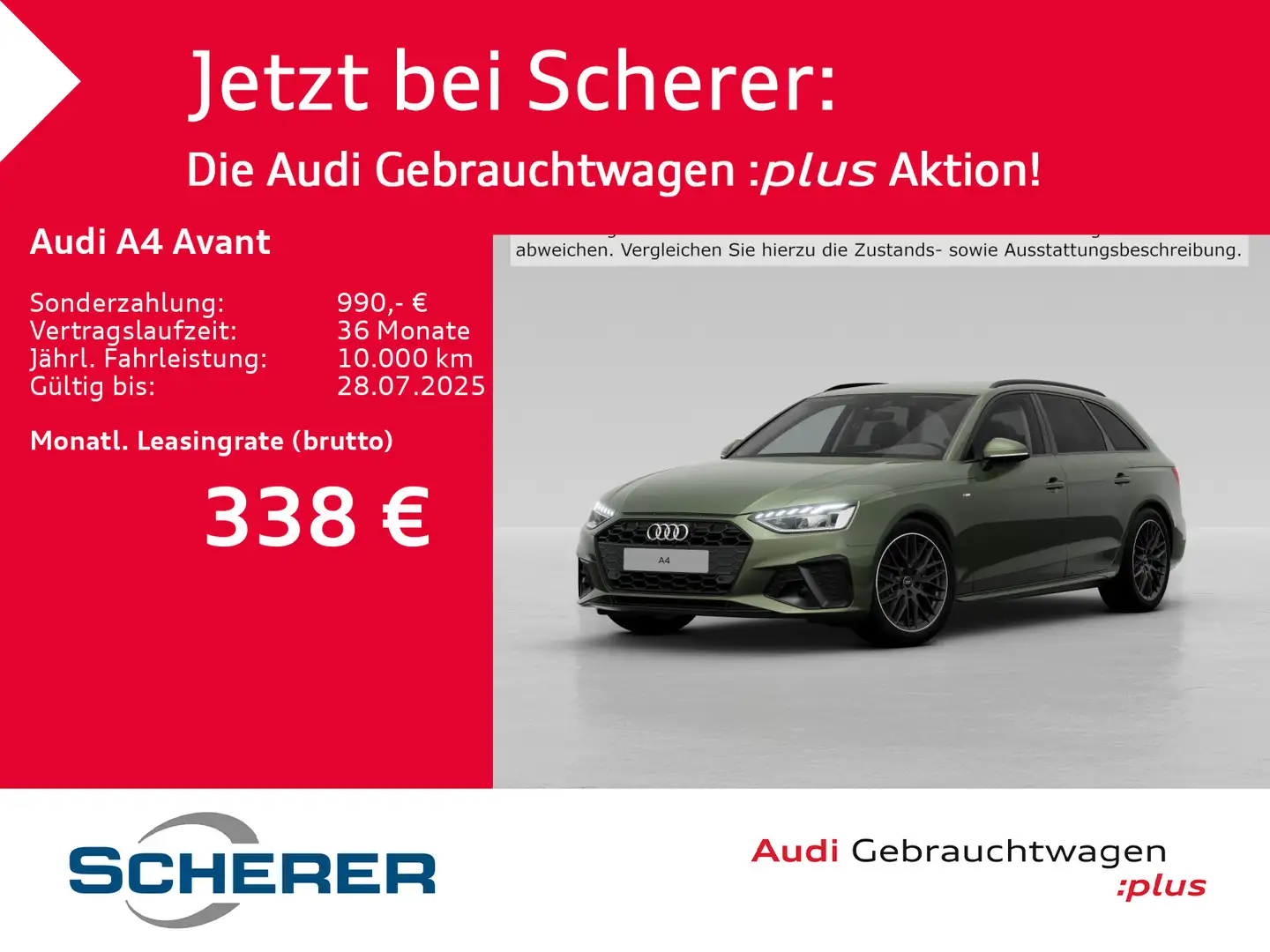 Audi A4 30 TDI S tronic NAVI PLUS AHK ACC LED Verde - 1