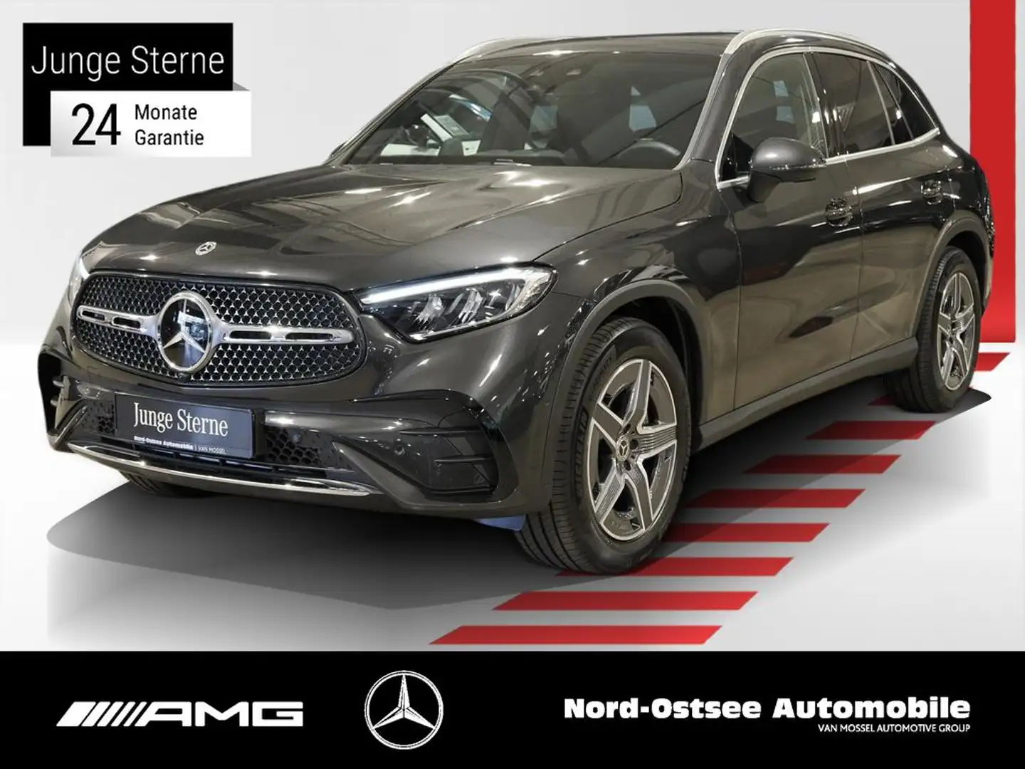 Mercedes-Benz GLC 300 d 4M AMG KAMERA AHK DISTRONIC KEYLESS Grau - 1
