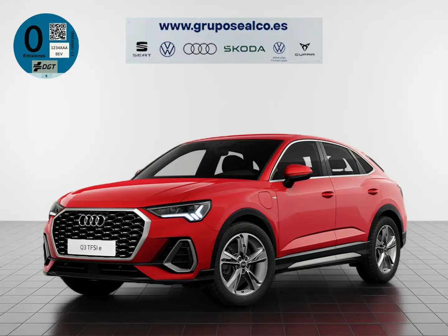 Audi Q3 Sportback 45 TFSIe S line S-tronic Rojo - 1