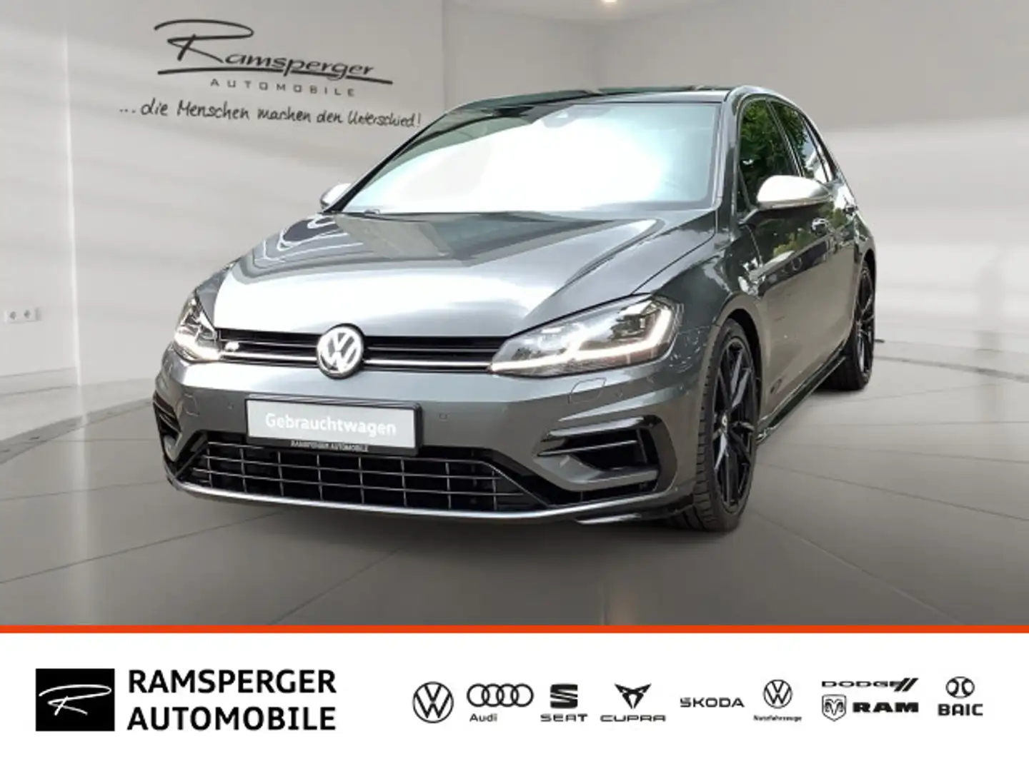 Volkswagen Golf VII 2.0 TSI DSG R 4M. ACC LED Pano Navi Kam Grau - 1