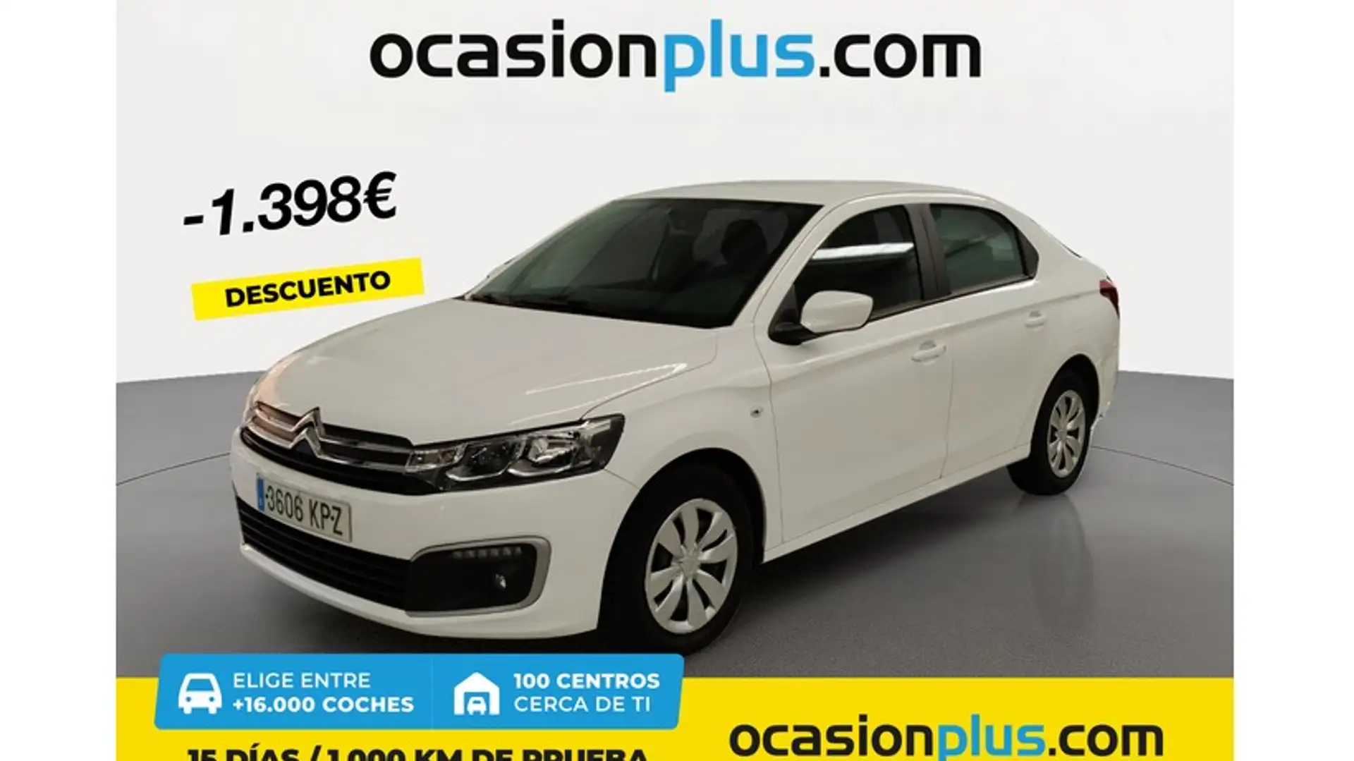 Citroen C-Elysée 1.5BlueHDi S&S Feel 100 Blanc - 1