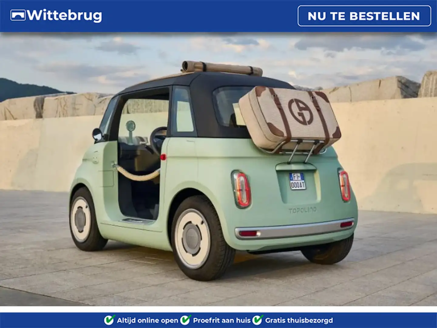 Fiat Topolino Dolcevita 100% ELEKTRISCH - VANAF 16 JAAR - CABRIO Vert - 1