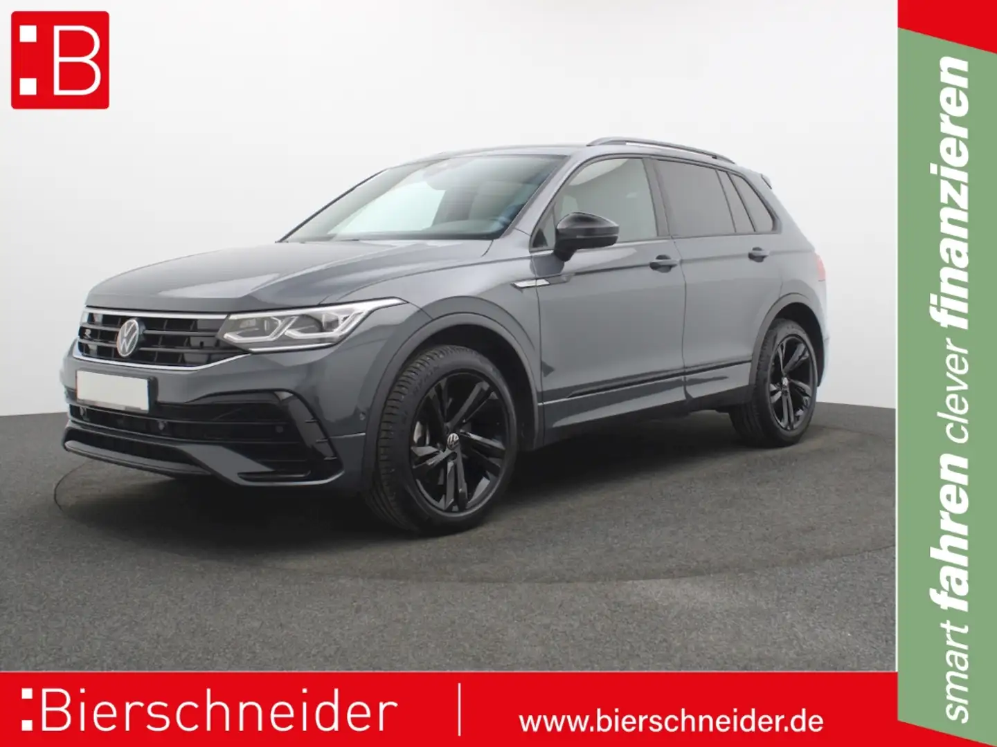 Volkswagen Tiguan 2.0 TDI DSG 4Mo. R-Line BLACK-STYLE PANO AHK NAVI Grau - 1