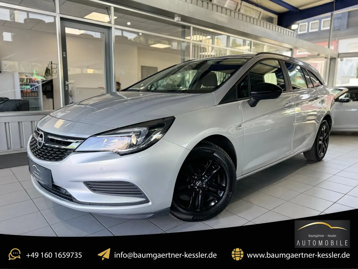 Opel Astra Edition 1.4 NAVI CARPLAY PDC AHK TEMPOMAT Silber - 1