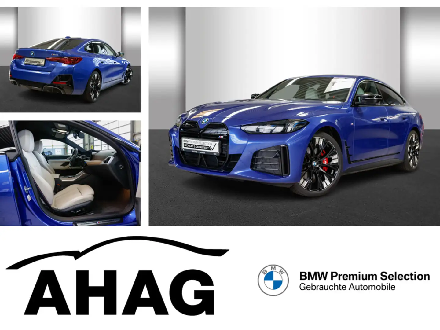 BMW i4 M50 Innovationsp. Klimaaut. AHK Memory vorn Blau - 1
