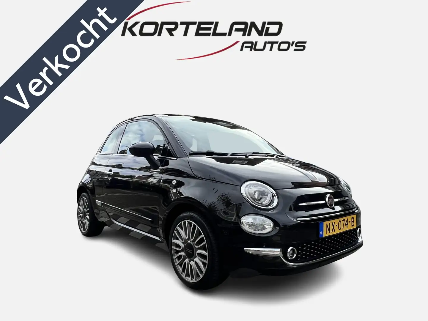 Fiat 500 0.9 TwinAir Turbo Lounge Noir - 1