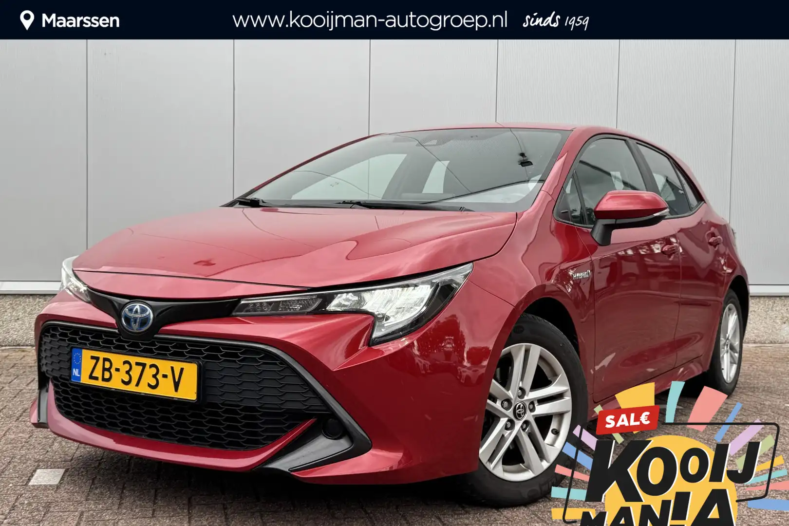 Toyota Corolla 1.8 Hybrid Active Navigatie, Achteruitrijcamera, A Rood - 1