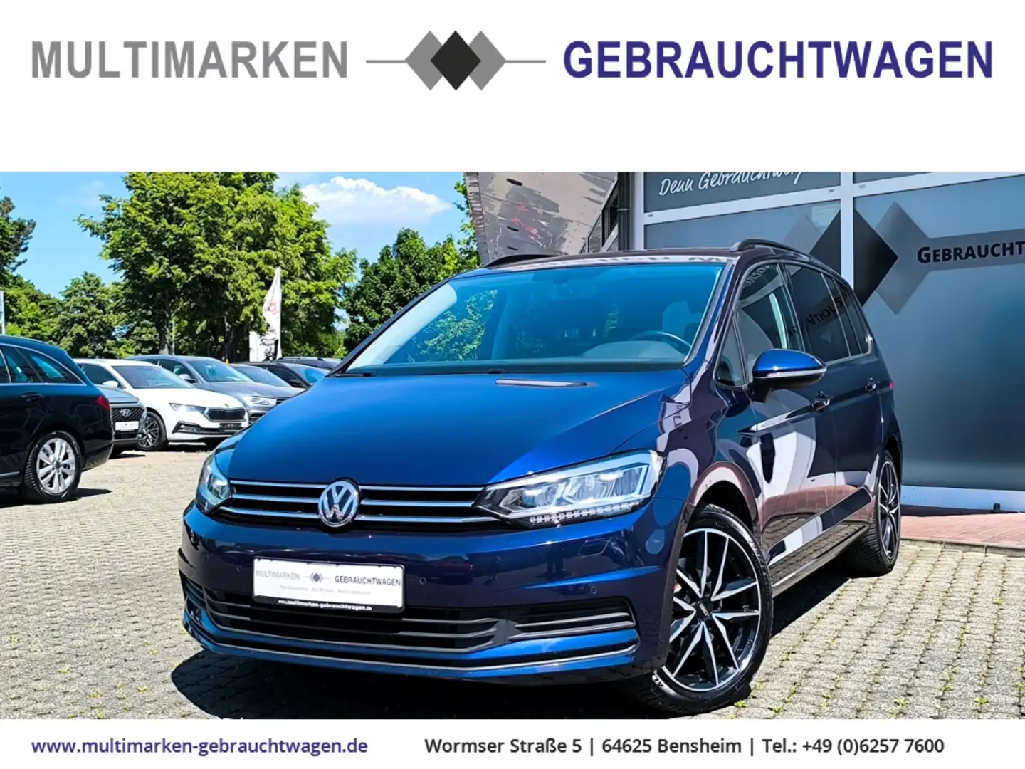 Volkswagen Touran Comfortline BMT S/S 2.0 TDI EU6d-T Massage/LED Blauw - 1