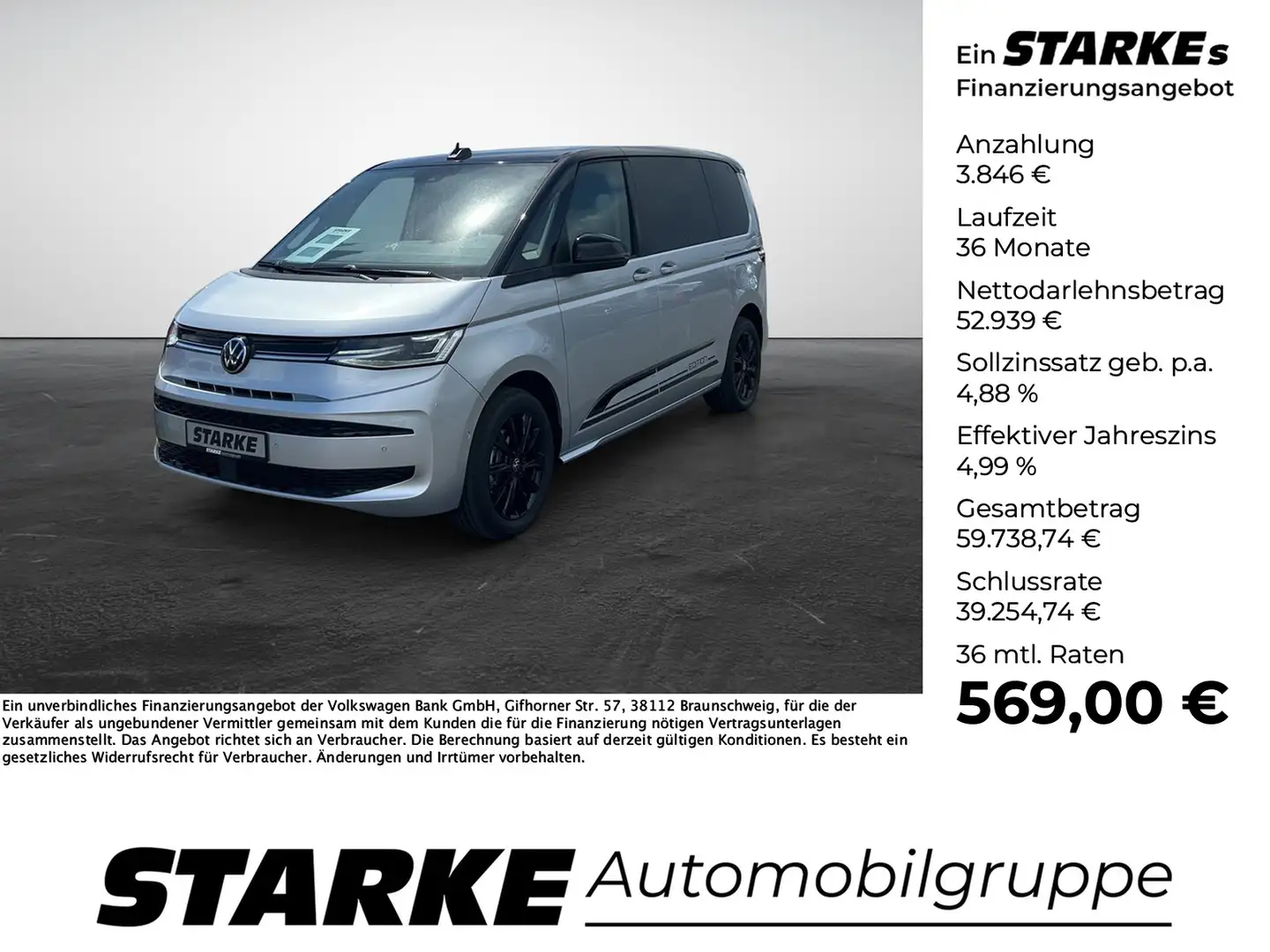 Volkswagen T7 Multivan 2.0 TDI DSG Edition Argent - 1