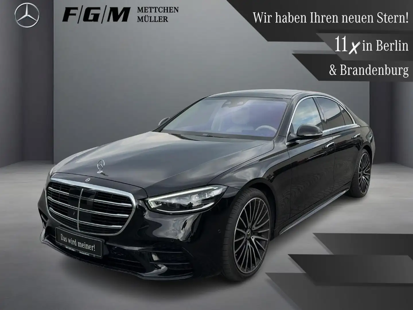Mercedes-Benz S 500 4M AMG Burm|HUD|KeyGo|MBeam|S-Dach|Standhz Schwarz - 1