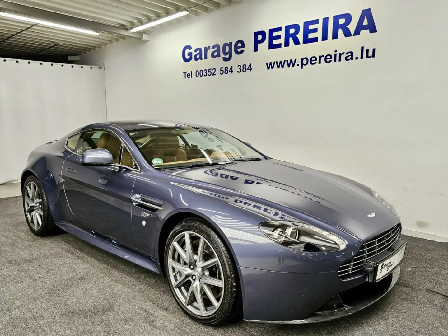 Aston Martin V8 Vantage S CARBON EUROPA CUIR NAVI Bleu - 1
