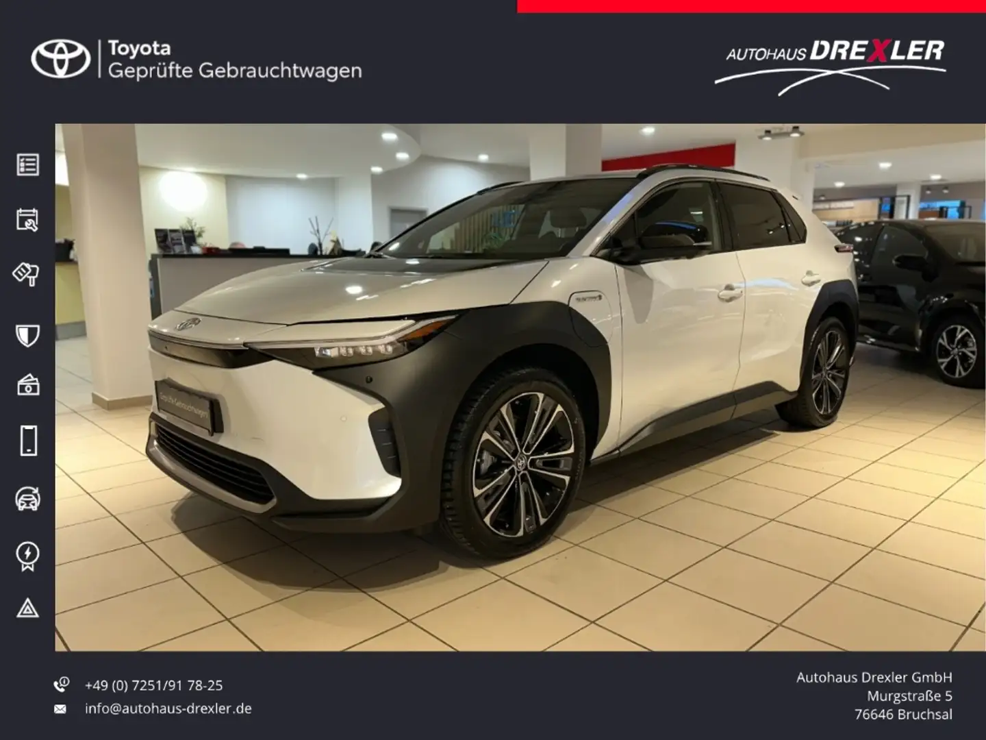 Toyota bZ4X (Allrad, Navi, Kamera, Apple Carplay) Weiß - 1