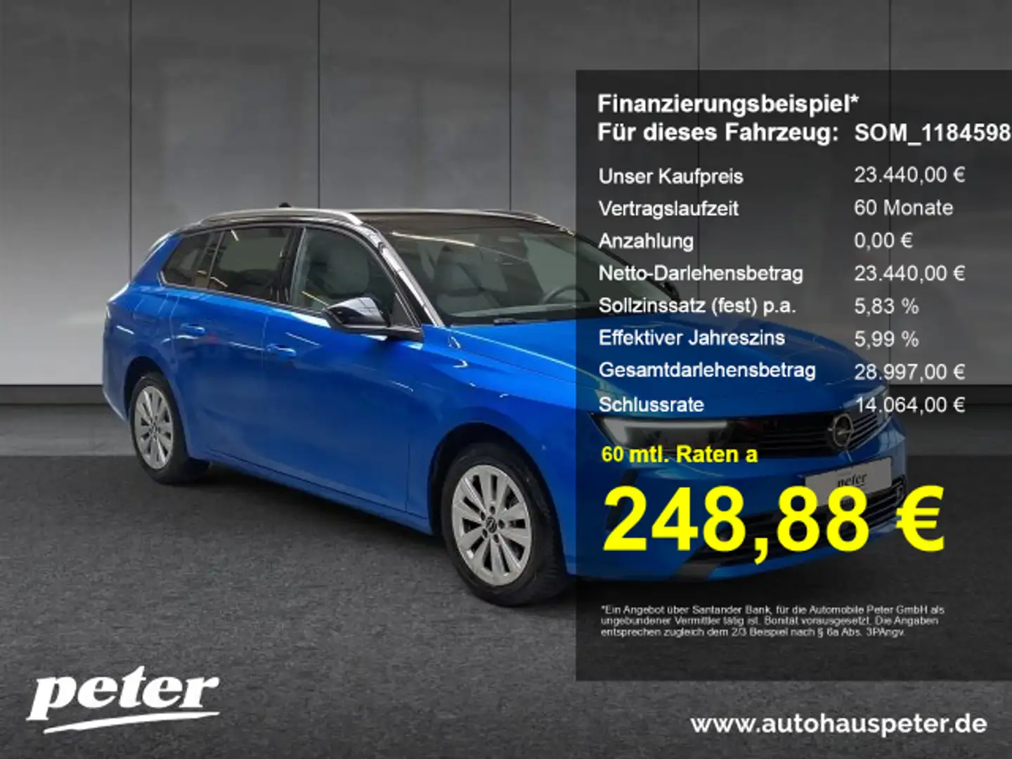 Opel Astra Astra L ST 1.2 Turbo Elegance Klimaautomatik Bleu - 1
