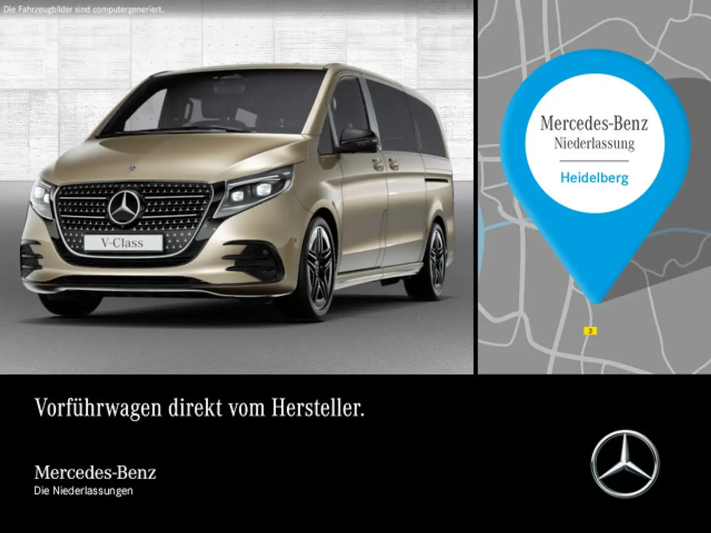 Mercedes-Benz V 300 d AVANTGARDE+AMG+9G+AHK+StandHZ+Klimaautom Gold - 1