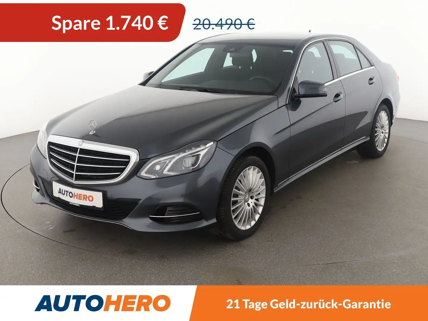 Mercedes-Benz E 220 E 220 CDI BlueEfficiency Elegance Aut.*NAVI*TEMPO Grau - 1