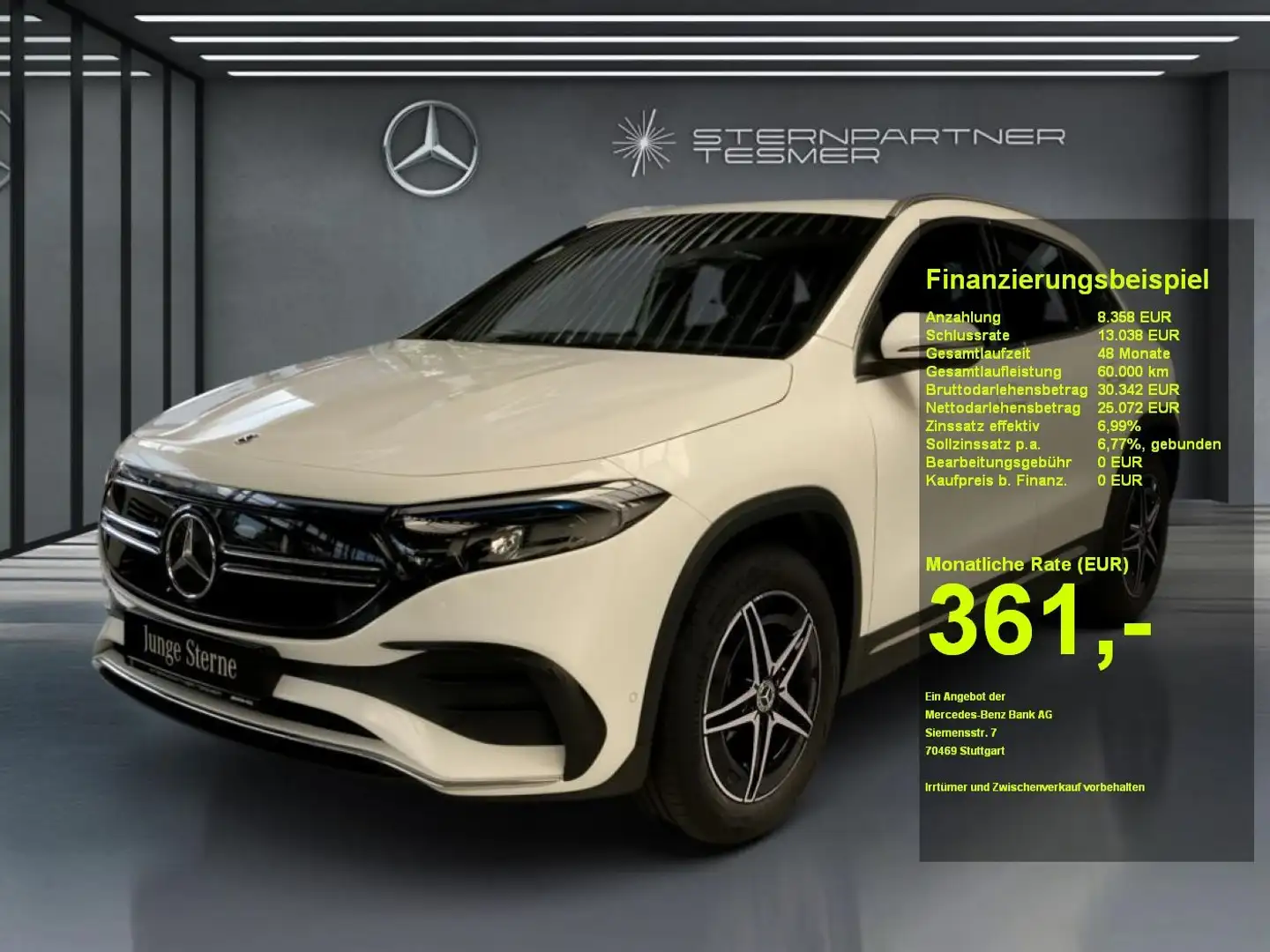 Mercedes-Benz EQA 250 +AMG+MBUX+KAMERA+Ambiente+SHZ+AUT+LED Weiß - 1