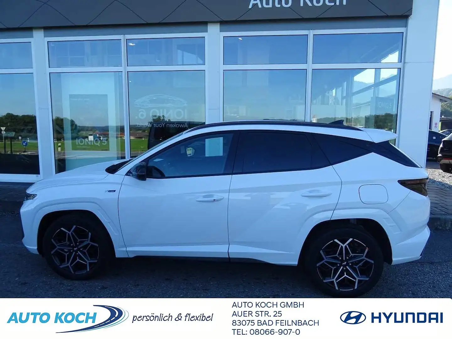 Hyundai TUCSON 1.6 T-GDI Hybrid A/T, N Line 2WD Weiß - 1