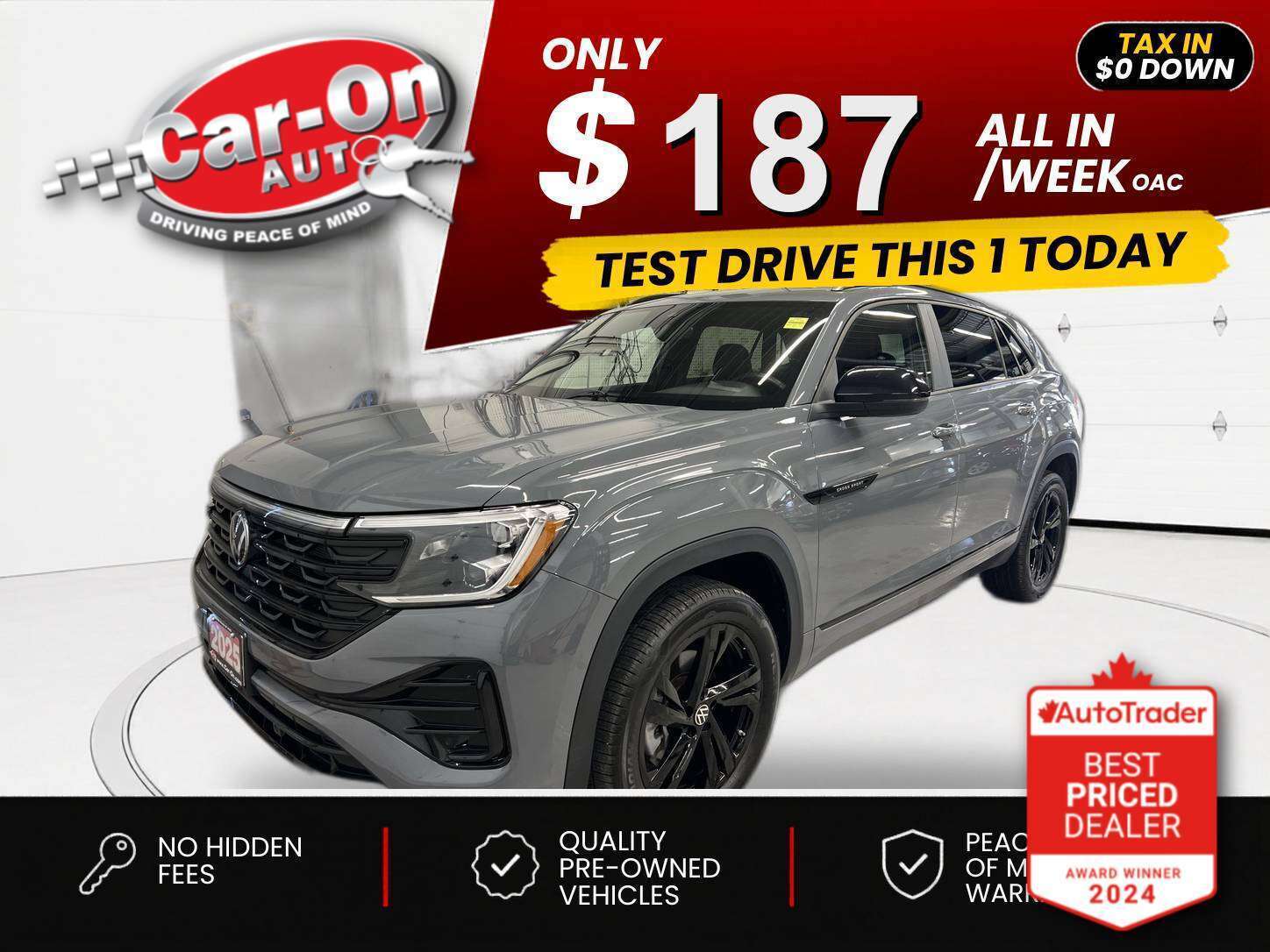Gray 2025 Volkswagen Atlas Cross Sport SUV / Crossover Automatic