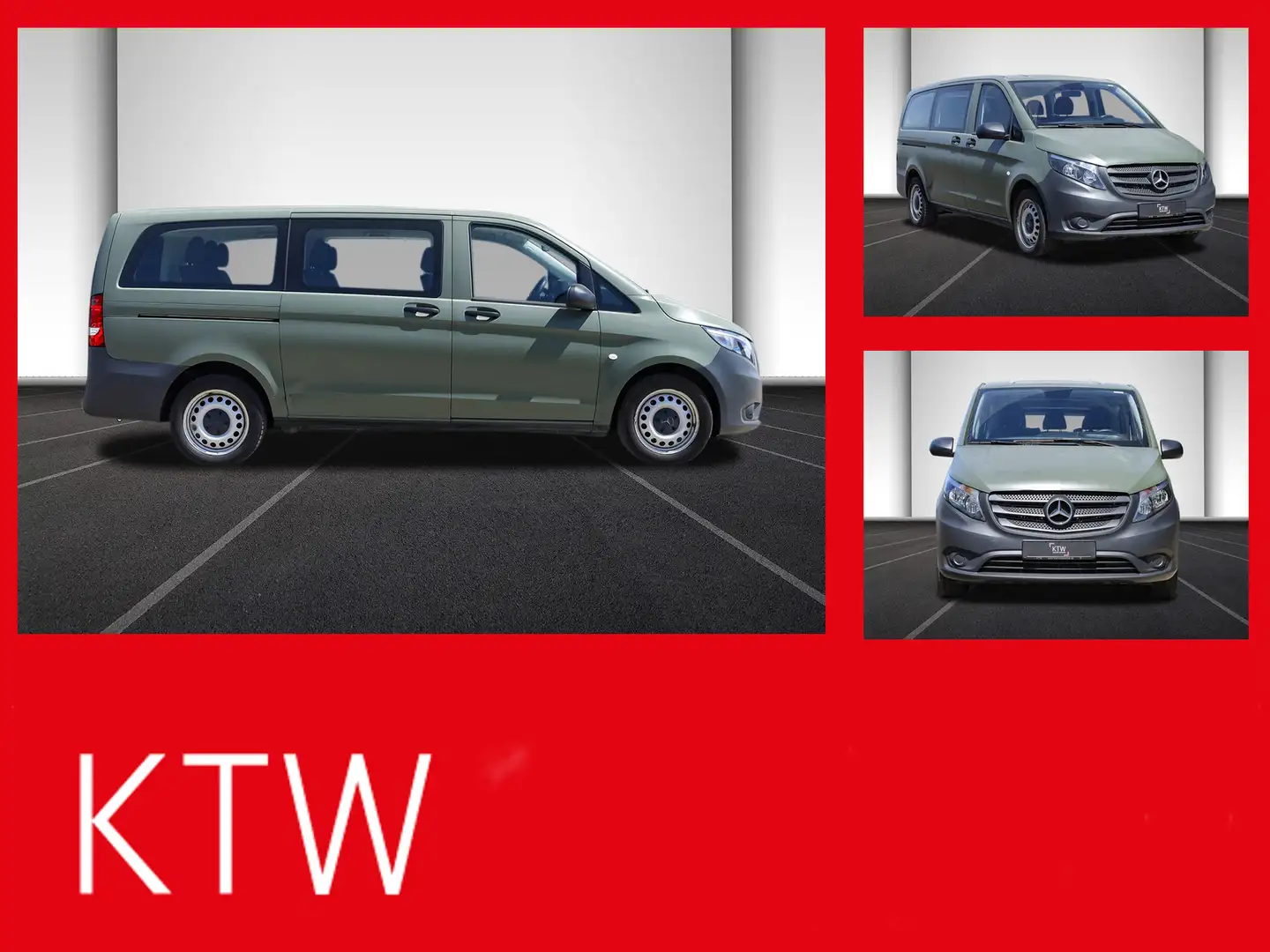 Mercedes-Benz Vito 114 TourerPro,lang,Automatik,8Sitze,Kamera Grün - 1