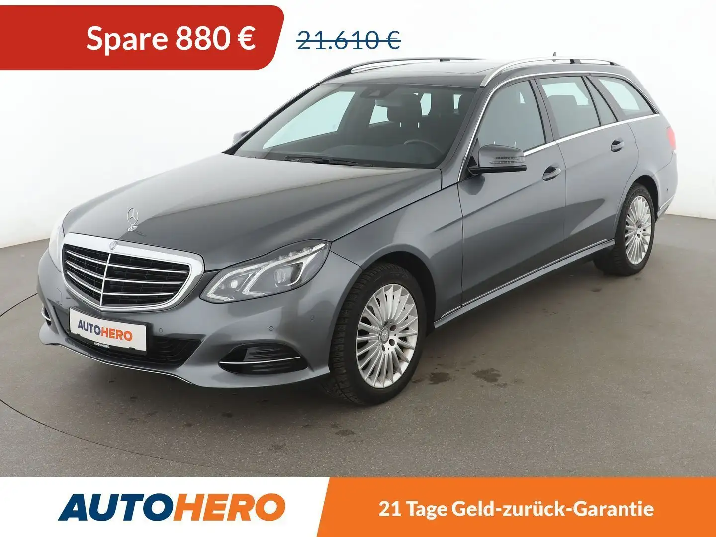 Mercedes-Benz E 220 E 220 CDI T BlueTEC Elegance Aut.*NAVI*LED*TEMPO* Gris - 1
