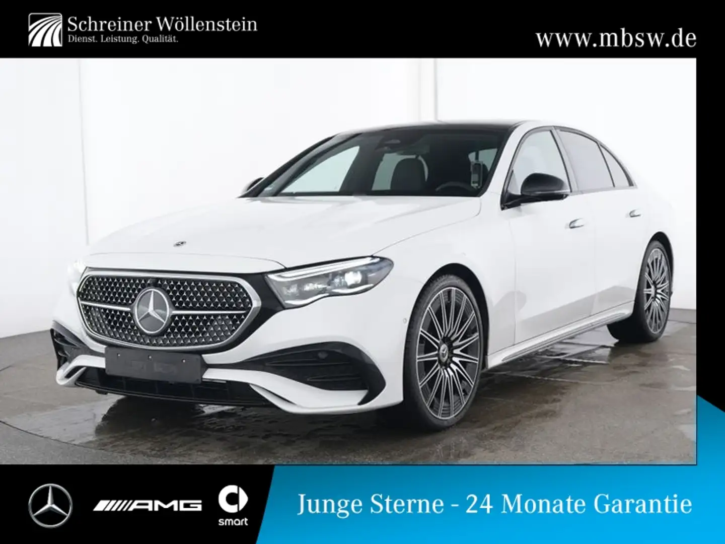 Mercedes-Benz E 450 d 4M AMG-Adv+*Night*Pano*21*Burm4D*DigL* Weiß - 1