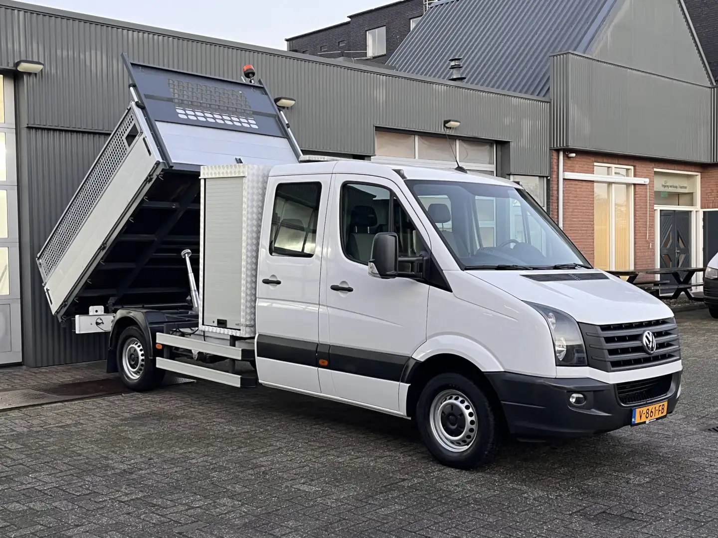 Volkswagen Crafter 35 2.0 TDI DC Maxi Kipper 3500kg trekgewicht Euro Wit - 1