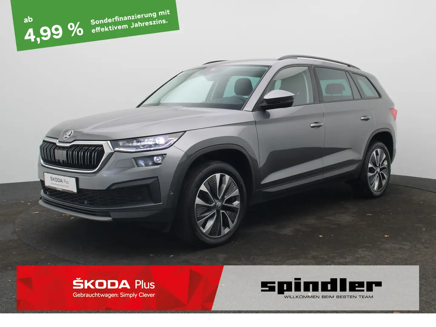 Skoda Kodiaq Ambition 2.0 TDI 4x4 DSG/Matrix, ACC, AHK Grau - 1