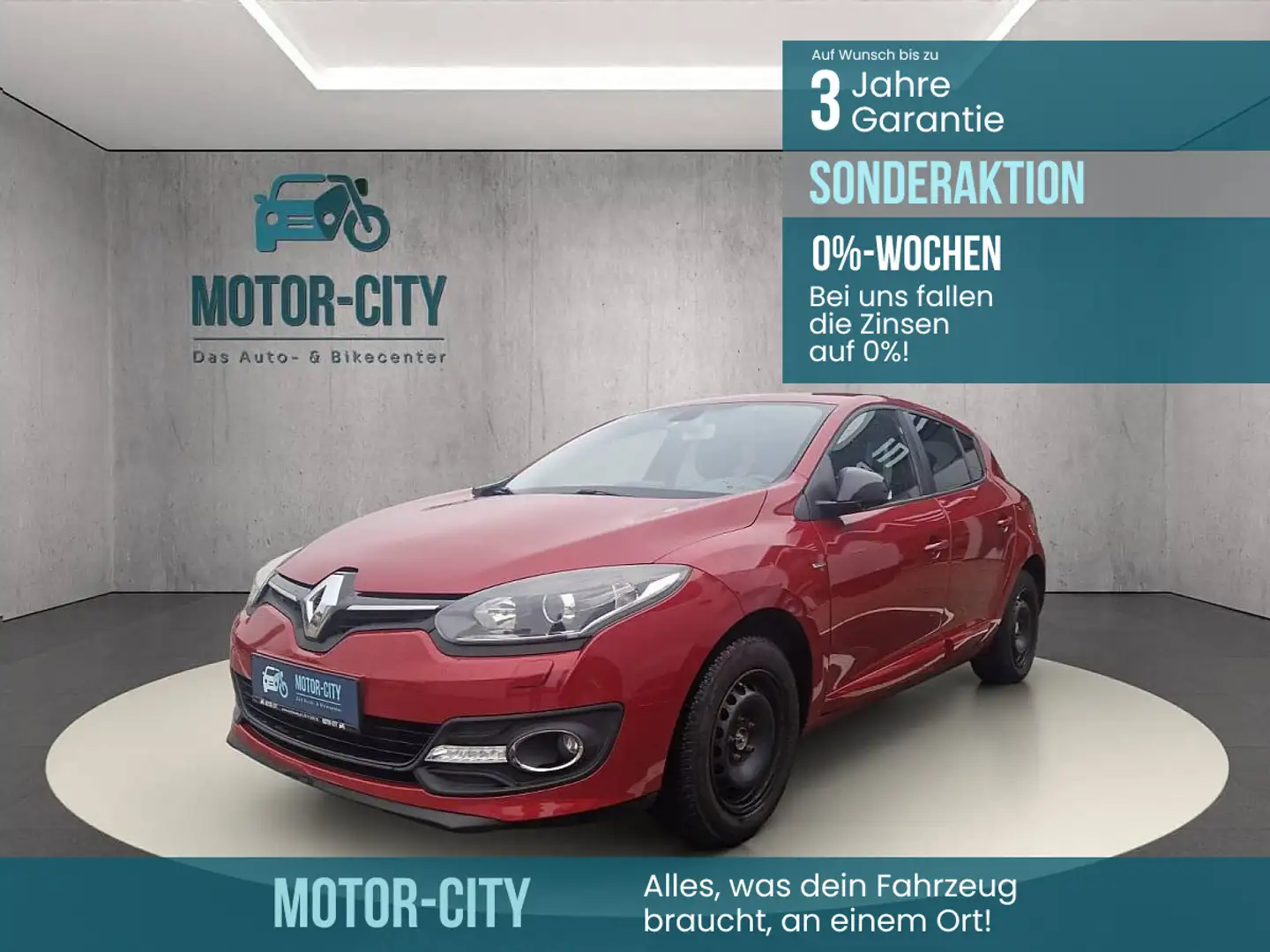 Renault Megane Mégane Limited Energy TCe 115 **0% Gebrauchtwag... Rot - 1