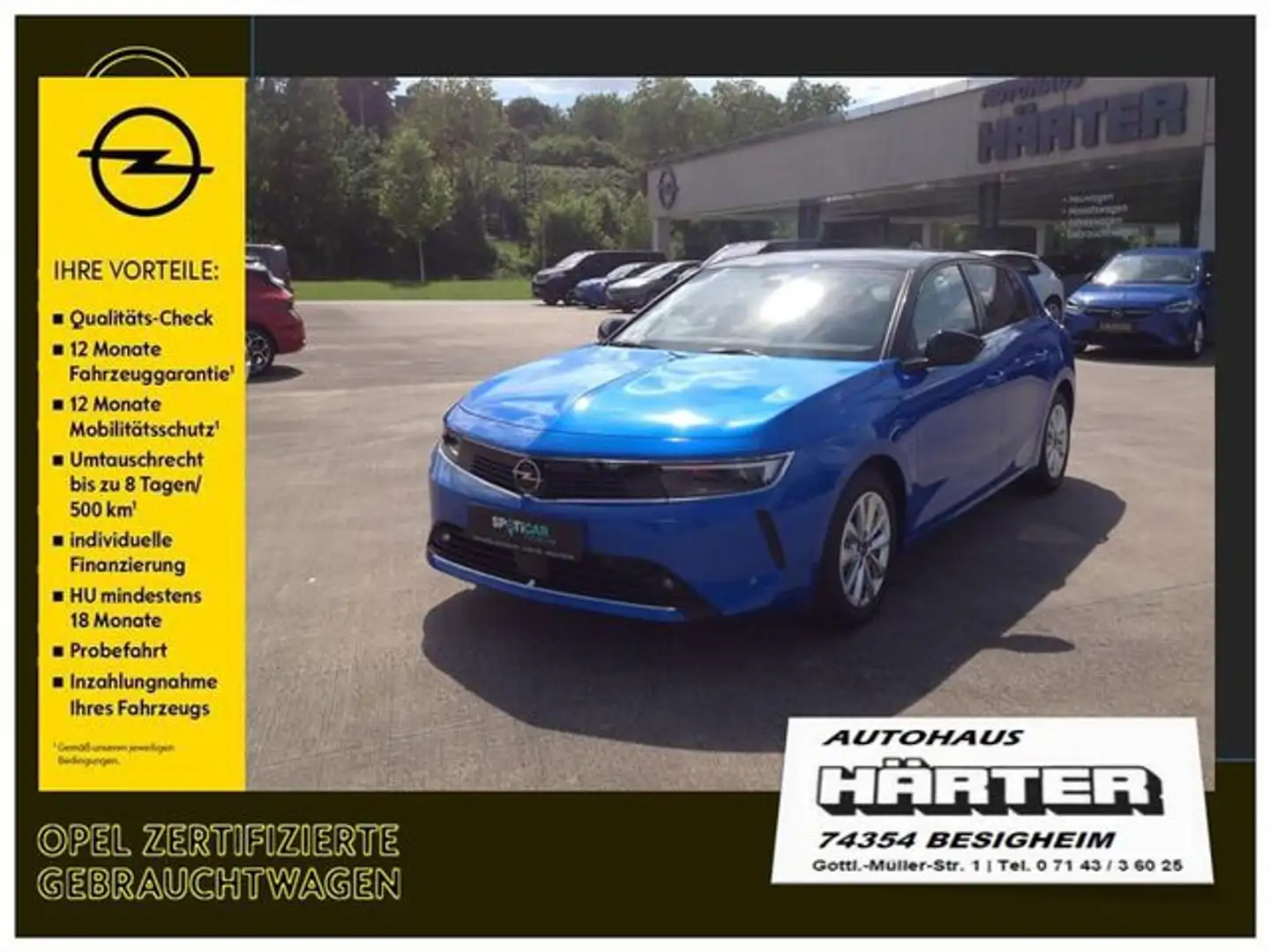 Opel Astra 1.2 Turbo Elegance AT Blue - 1