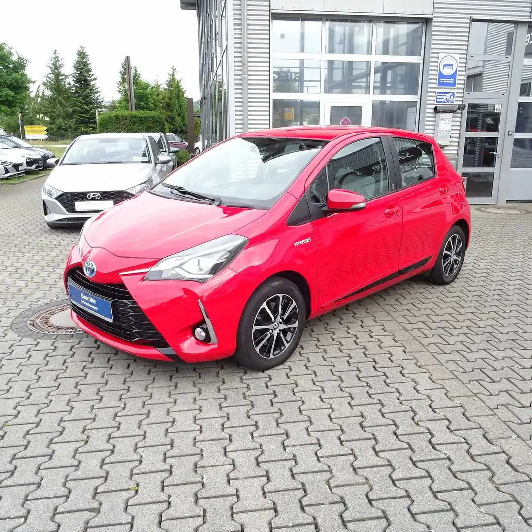 Toyota Yaris Hybrid 1.5 VVT-i Team Deutschland Klima Kamera Rouge - 1