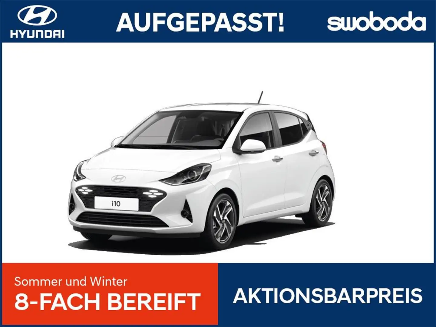 Hyundai i10 GO 1,0 MT a5bg1 *BARPREIS* Weiß - 1